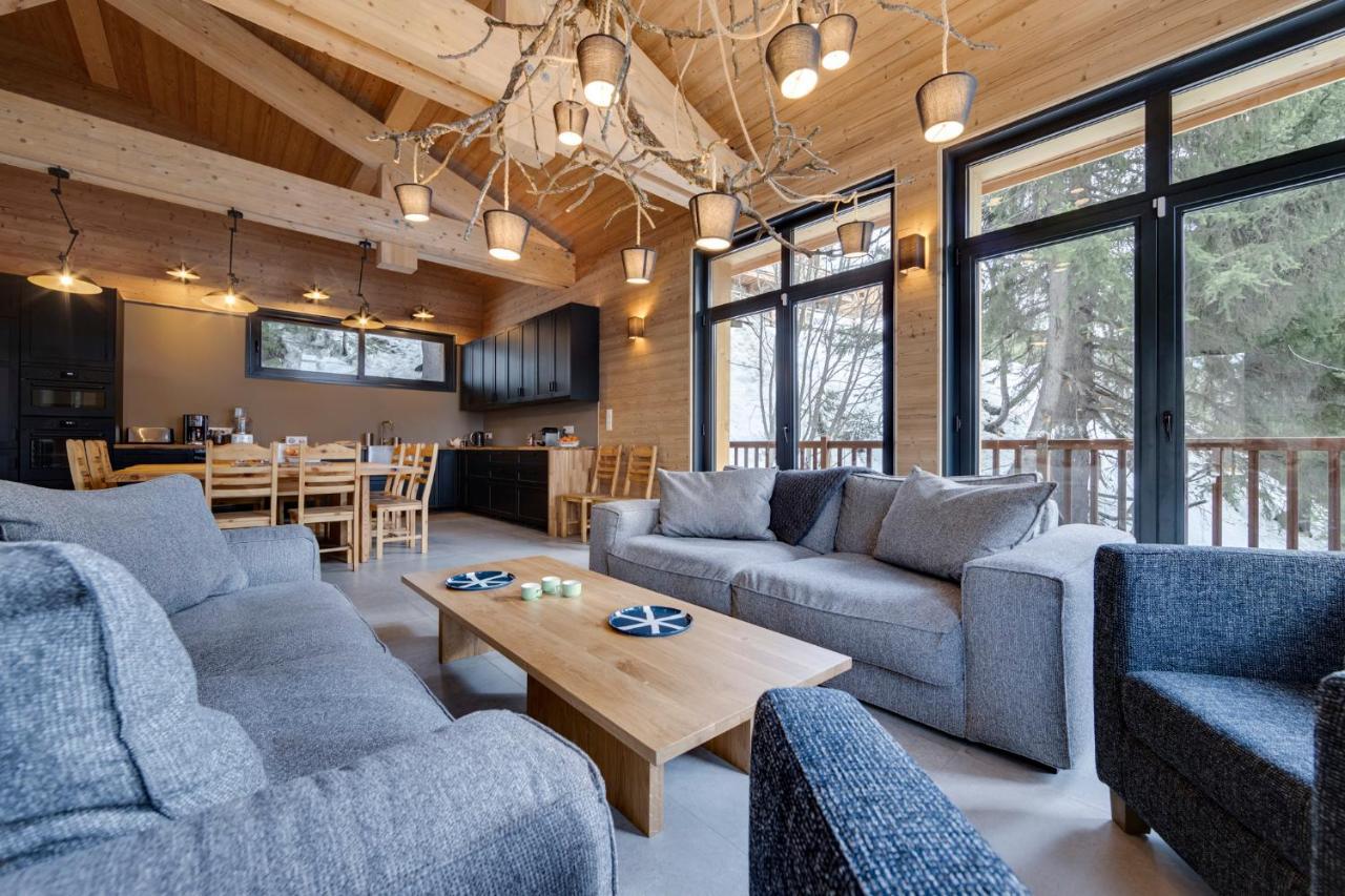 לה פלאנייה Chalet Du Bois Melay - Piscine - Proche Pistes - 15 Personnes מראה חיצוני תמונה