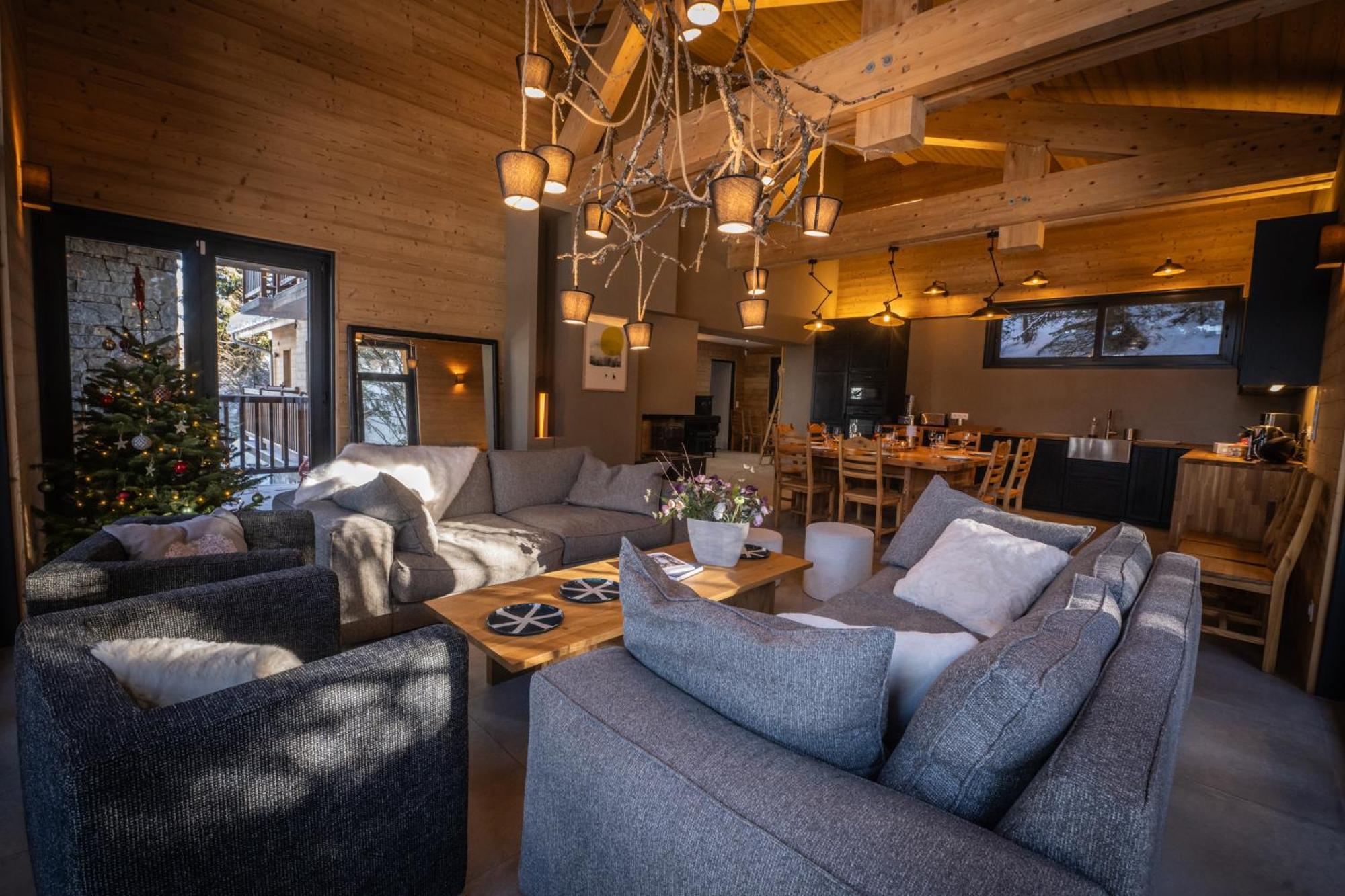 לה פלאנייה Chalet Du Bois Melay - Piscine - Proche Pistes - 15 Personnes מראה חיצוני תמונה