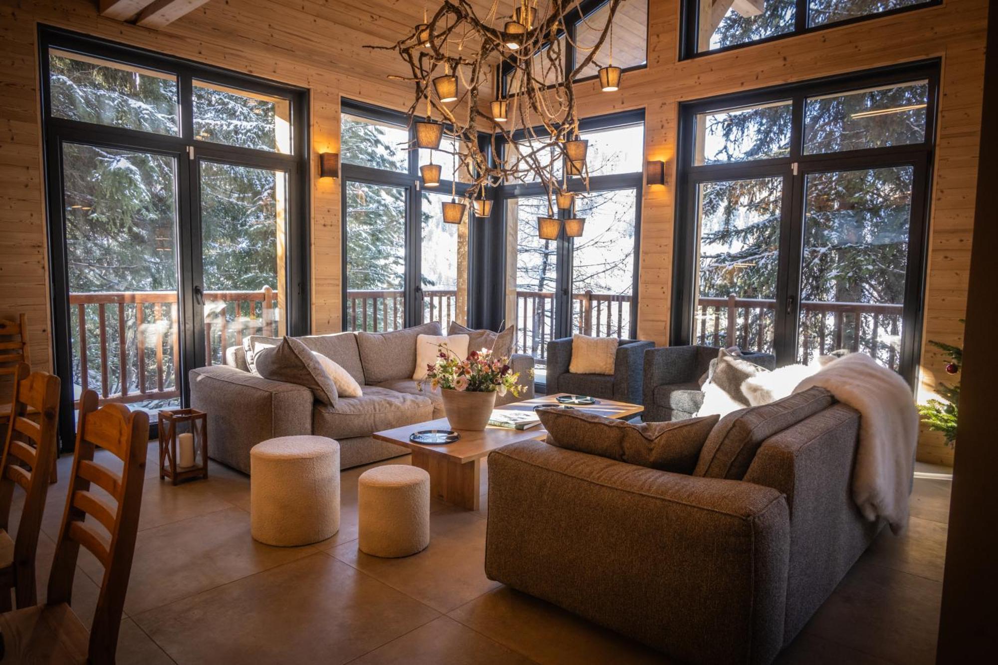 לה פלאנייה Chalet Du Bois Melay - Piscine - Proche Pistes - 15 Personnes מראה חיצוני תמונה